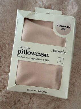 Kitsch Satin Pillowcase in Blush Pink